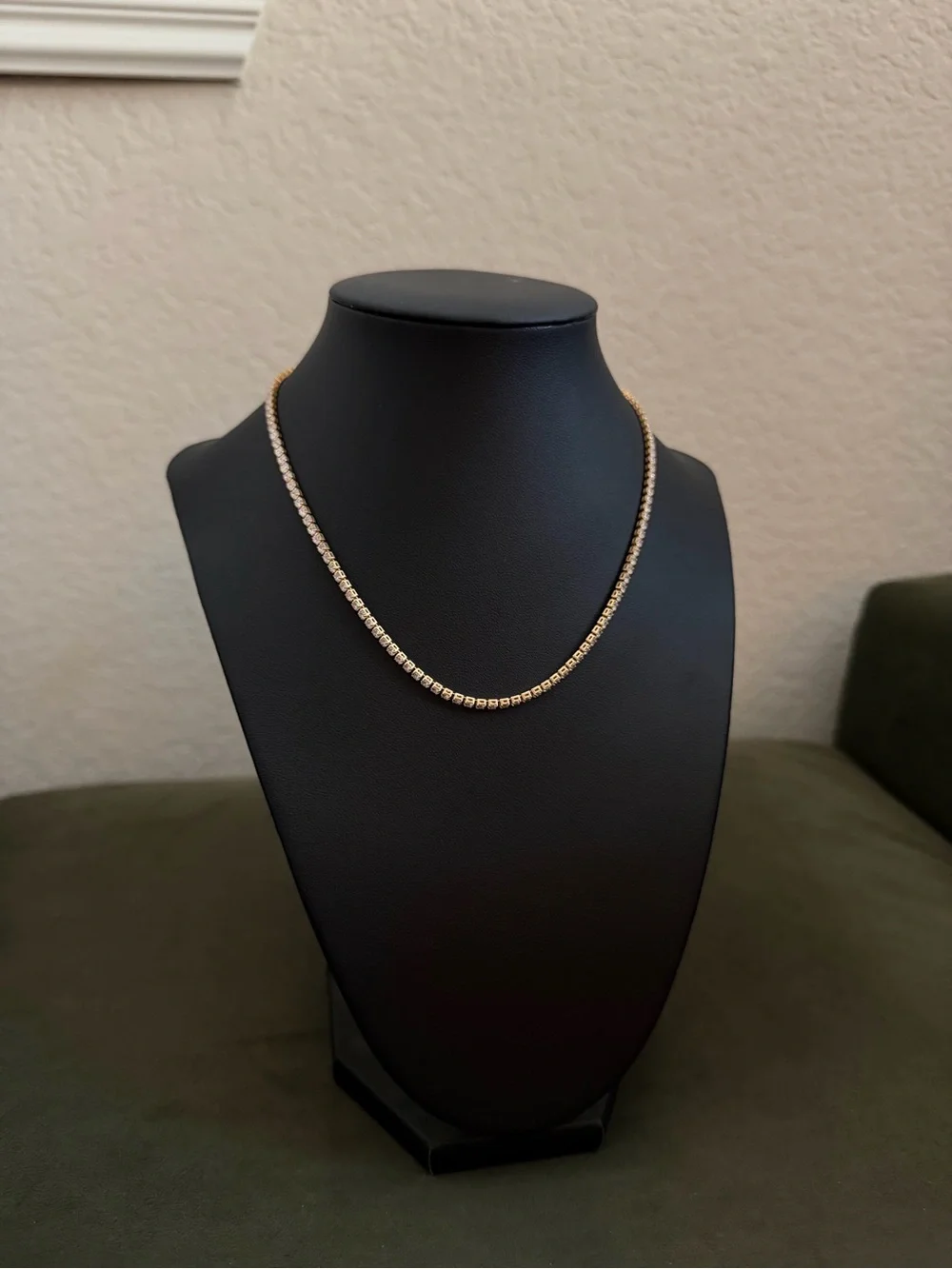 Gold Tennis Choker Necklace - Elegant Women’s Jewelry